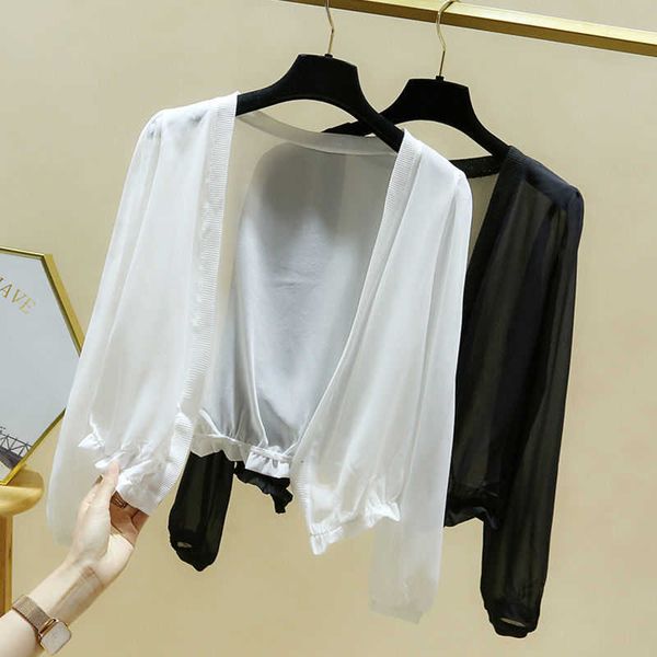 outdoor t-shirts summer elegant white jacket women chiffon shawl cape lady short coats beach sun protection thin coat womens fashion j23021, Gray;blue
outdoor t-shirts summer elegant white jacket women chiffon shawl cape lady short coats beach sun protection thin coat womens fashion j23021, Gray;blue