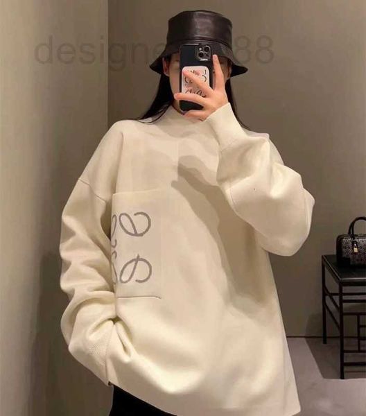 designer high-version 2022 autumn and winter new luojia classic pocket net red men's women's pullover knitted sweater, White
designer high-version 2022 autumn and winter new luojia classic pocket net red men's women's pullover knitted sweater, White