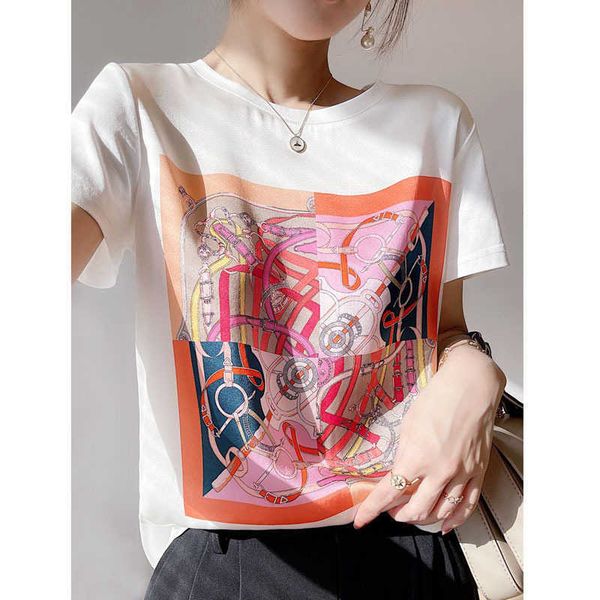women's t-shirt 40 styles of satin ice silk tshirt women's summer musthave breathable ice silk shortsleeved printed oversized tshi, White
women's t-shirt 40 styles of satin ice silk tshirt women's summer musthave breathable ice silk shortsleeved printed oversized tshi, White