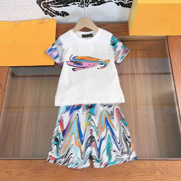 luxury kids dress child clothing baby clothes summer two-piece suit t-shirt and shorts graffiti pattern design products size 110-160cm, White
luxury kids dress child clothing baby clothes summer two-piece suit t-shirt and shorts graffiti pattern design products size 110-160cm, White