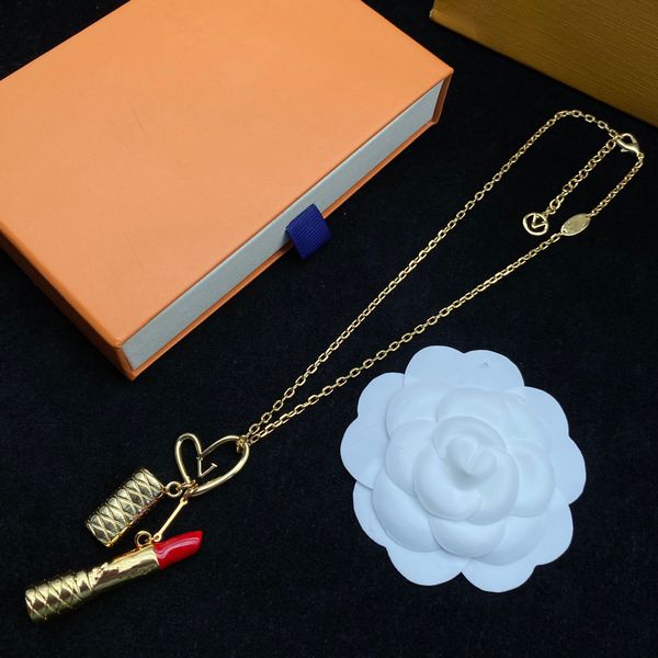 2023 designer necklace fashion popular necklaces designer jewelry luxury lipstick necklace valentines day gift, Silver
2023 designer necklace fashion popular necklaces designer jewelry luxury lipstick necklace valentines day gift, Silver