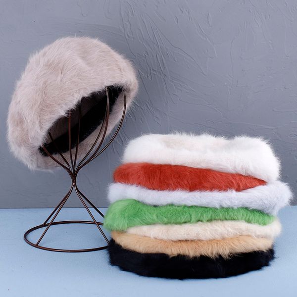 beanieskull caps fluffy soft women rabbit 's hair berets french artist style warm winter beanie hat beret solid color elegant lady 2302, Blue;gray
beanieskull caps fluffy soft women rabbit 's hair berets french artist style warm winter beanie hat beret solid color elegant lady 2302, Blue;gray