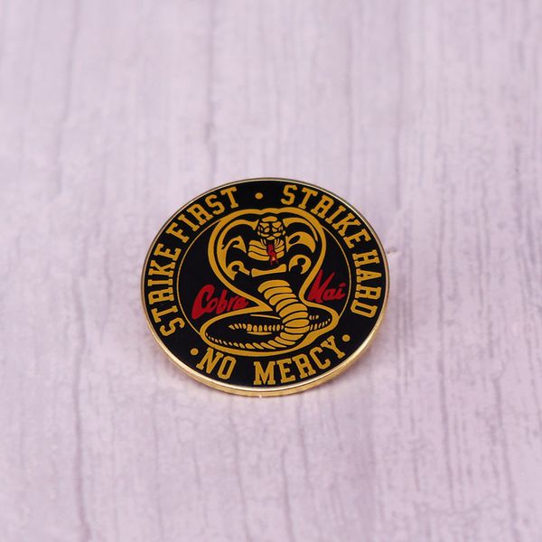 cobra kai brooch american martial arts comedy pin cute anime movies games hard enamel pins collect metal cartoon brooch strike first strike, Blue
cobra kai brooch american martial arts comedy pin cute anime movies games hard enamel pins collect metal cartoon brooch strike first strike, Blue