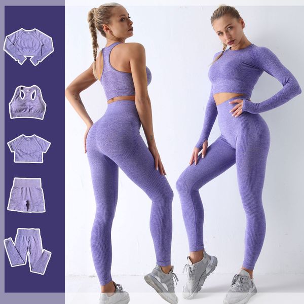 women's tracksuits 235pcs seamless yoga set workout running gym clothe fitness leggings long sleeve active wear women sports suits 2302, Gray
women's tracksuits 235pcs seamless yoga set workout running gym clothe fitness leggings long sleeve active wear women sports suits 2302, Gray