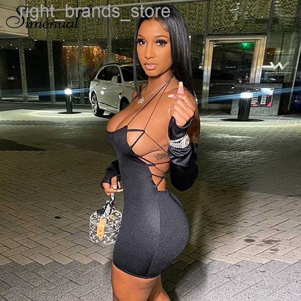 casual dresses simenual bandage backless black skinny dresses women strap night partywear bodycon solid lace up mini dress with sleeve0215v2, Black;gray
casual dresses simenual bandage backless black skinny dresses women strap night partywear bodycon solid lace up mini dress with sleeve0215v2, Black;gray