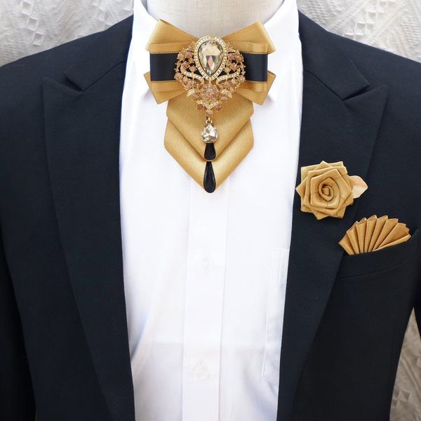bolo ties luxury bow tie brooch pocket towel set men's highend jewelry gift fashion british korean men wedding accessories 230215, Red
bolo ties luxury bow tie brooch pocket towel set men's highend jewelry gift fashion british korean men wedding accessories 230215, Red