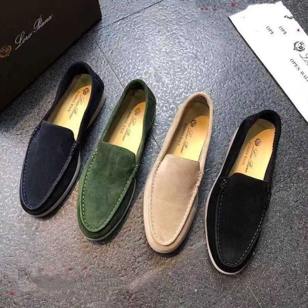 desiner loropiana shoes online korean fashion men's spring style leather slacker baita leisure bailun low driving men, Black;white
desiner loropiana shoes online korean fashion men's spring style leather slacker baita leisure bailun low driving men, Black;white