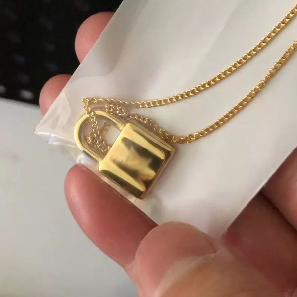 lock necklace woman stainless steel 45cm gold pendant jewelry on the neck valentine day christmas gifts for girlfriend wholesale, Silver
lock necklace woman stainless steel 45cm gold pendant jewelry on the neck valentine day christmas gifts for girlfriend wholesale, Silver
