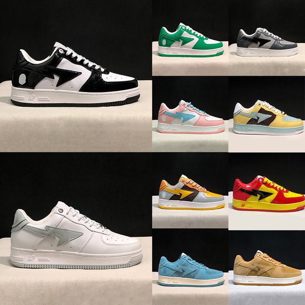 2023 bapesta sta low casual shoes white black patent leather bordeaux grey comics green blue beige suede abc camo green men women shoe sport
2023 bapesta sta low casual shoes white black patent leather bordeaux grey comics green blue beige suede abc camo green men women shoe sport