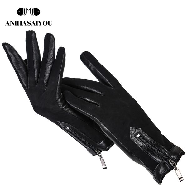 mittens zipper short women' leather gloves high grade sheepskin women' winter gloves matte leather black women' gloves 071, Blue;gray
mittens zipper short women' leather gloves high grade sheepskin women' winter gloves matte leather black women' gloves 071, Blue;gray