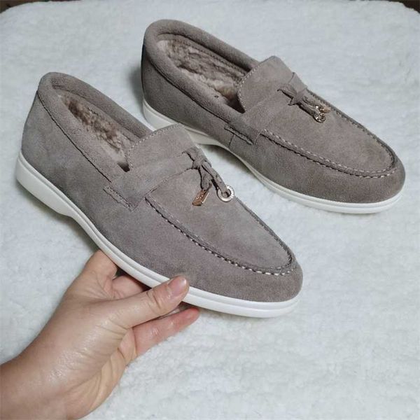 loropiana desiner shoes online high edition lp pure color casual slackers wear leather pure wool cotton shoes for comfort warmth versatility, Black;white
loropiana desiner shoes online high edition lp pure color casual slackers wear leather pure wool cotton shoes for comfort warmth versatility, Black;white