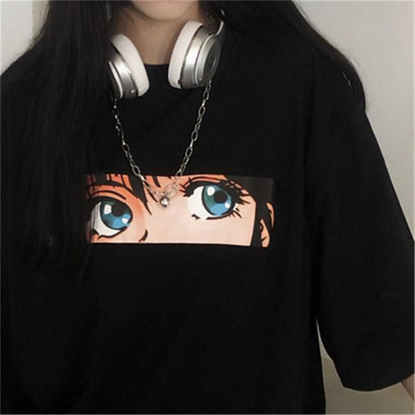 women's t-shirt 2021 summer new gothic dark black harajuku retro anime printed loose short sleeve tshirt women's large size tshirt, White
women's t-shirt 2021 summer new gothic dark black harajuku retro anime printed loose short sleeve tshirt women's large size tshirt, White