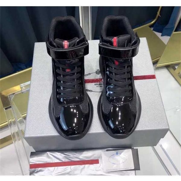 perfect americas cup high-sneakers shoes men casual walking rubber sole men's sports mesh fabric patent leather outdoor trainers e9s3, Black
perfect americas cup high-sneakers shoes men casual walking rubber sole men's sports mesh fabric patent leather outdoor trainers e9s3, Black
