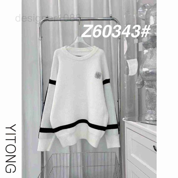designer luojia 2022 autumn and winter new color-blocking embroidery knitted pullover sweater z60363#, White
designer luojia 2022 autumn and winter new color-blocking embroidery knitted pullover sweater z60363#, White