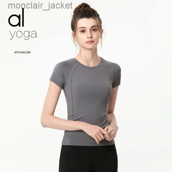 designer alos yoga suit women's short-sleeved round neck slimming fitness suit sports t-shirt new slimming, White
designer alos yoga suit women's short-sleeved round neck slimming fitness suit sports t-shirt new slimming, White