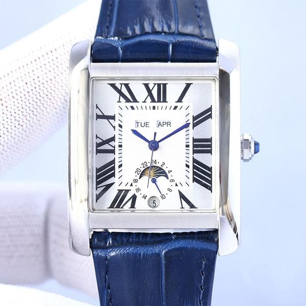 fully automatic mechanical watch design sapphire folding buckle leather strap leather strap waterproof sun and moon function, Slivery;golden
fully automatic mechanical watch design sapphire folding buckle leather strap leather strap waterproof sun and moon function, Slivery;golden