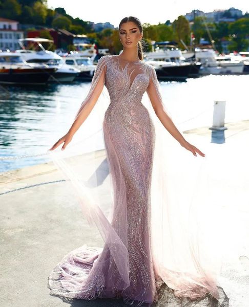sparkly prom dresses sleeveless v neck capes 3d lace portrait diamond appliques sequins beaded floor length celebrity mermaid evening dresse, Black
sparkly prom dresses sleeveless v neck capes 3d lace portrait diamond appliques sequins beaded floor length celebrity mermaid evening dresse, Black