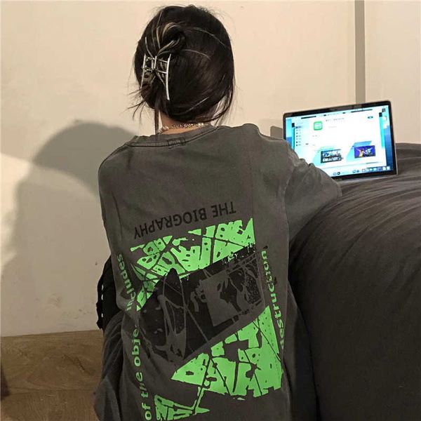 women's t-shirt letter printing loose harajuku retro american street halfsleeved tshirt women's shortsleeved design oversized tshi, White
women's t-shirt letter printing loose harajuku retro american street halfsleeved tshirt women's shortsleeved design oversized tshi, White