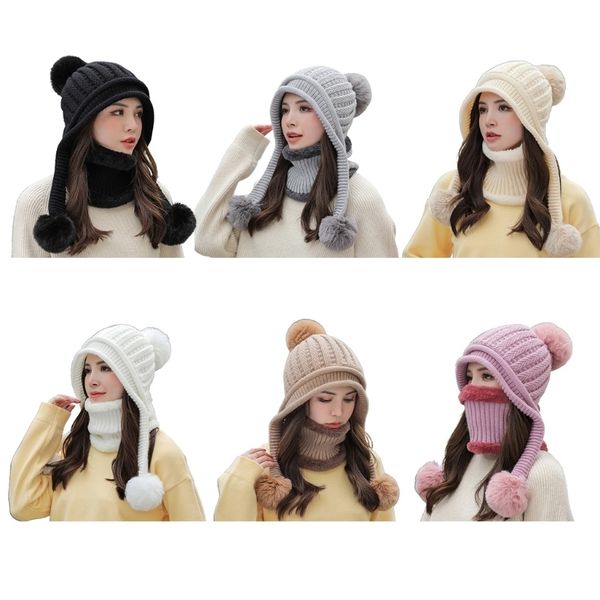 scarves hat scarf warm circle neck set cold winter knit beanie warmer for women 230215, Blue;gray
scarves hat scarf warm circle neck set cold winter knit beanie warmer for women 230215, Blue;gray
