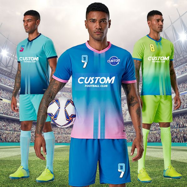 outdoor t-shirts personalized custom children football jersey men boys soccer uniform sets short sleeve kids football uniform soccer jersey, Gray;blue
outdoor t-shirts personalized custom children football jersey men boys soccer uniform sets short sleeve kids football uniform soccer jersey, Gray;blue