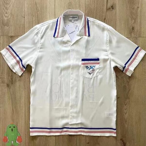 men's casual shirts letter print short sleeve silk short sleeve pocket shirt, White;black
men's casual shirts letter print short sleeve silk short sleeve pocket shirt, White;black