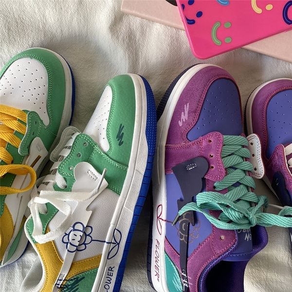 dress shoes brand designer platform women's sneakers leather purple casual lace up flats woman sports sneakers female vulcanized shoes, Black
dress shoes brand designer platform women's sneakers leather purple casual lace up flats woman sports sneakers female vulcanized shoes, Black