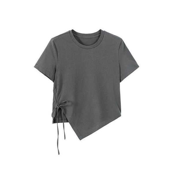 women's t-shirt black shortsleeved irregular tshirt women 2021 summer highquality selfcultivation allmatch short ladies tshirt j230215, White
women's t-shirt black shortsleeved irregular tshirt women 2021 summer highquality selfcultivation allmatch short ladies tshirt j230215, White