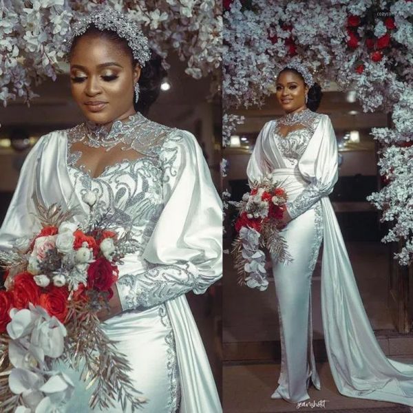 2023 mermaid wedding dresses bridal gown with overskirt long sleeves lace applique beaded side slit custom made country plus size vestido de, White
2023 mermaid wedding dresses bridal gown with overskirt long sleeves lace applique beaded side slit custom made country plus size vestido de, White