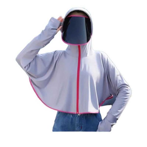 outdoor t-shirts summer new sun protection clothing women ice silk ultrathin breathable antiultraviolet outdoor cardigan sun protection clot, Gray;blue
outdoor t-shirts summer new sun protection clothing women ice silk ultrathin breathable antiultraviolet outdoor cardigan sun protection clot, Gray;blue
