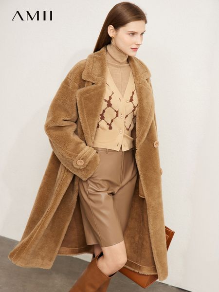 women's jackets amii minimalism coats for women winter warm temperament fashion french style loose solid thicken coat 72270105 230215, Black;brown
women's jackets amii minimalism coats for women winter warm temperament fashion french style loose solid thicken coat 72270105 230215, Black;brown
