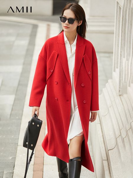 women's jackets amii minimalism woolen coat women winter 100 wool solid fashion elegant double breasted offlice lady long jacket 121204, Black;brown
women's jackets amii minimalism woolen coat women winter 100 wool solid fashion elegant double breasted offlice lady long jacket 121204, Black;brown