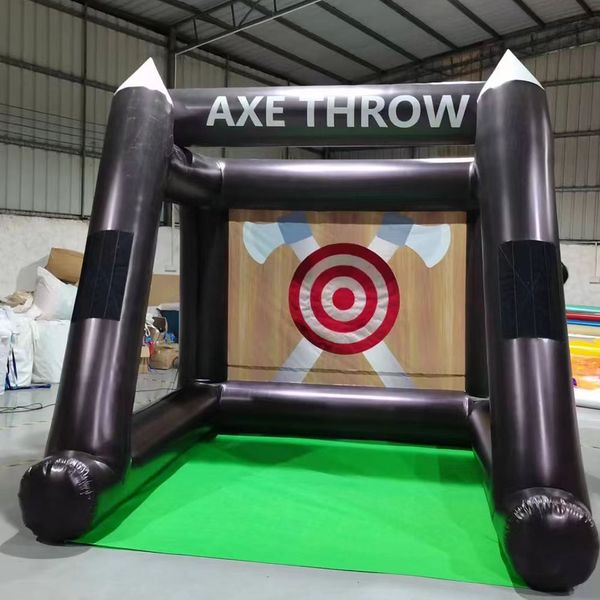 Image of Newest inflatable Flying Axe Throwing interactive game/Giant 3D inflatable throwing axe carnival game for sale with axes and blower free ship