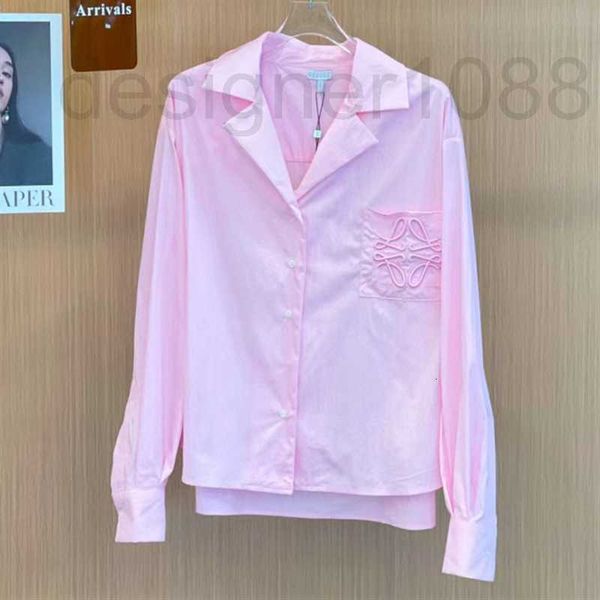 designer 2022ss spring/summer new l luojia pink versatile long sleeve shirt women's embroidery logo pocket super fire ins top, White
designer 2022ss spring/summer new l luojia pink versatile long sleeve shirt women's embroidery logo pocket super fire ins top, White