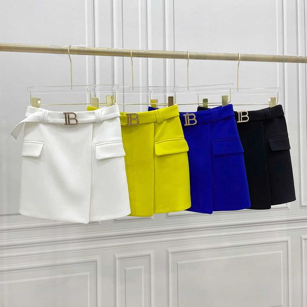 simple casual a-line short skirt women's summer new fashion slim skirt metal buckle solid color all-match, Black
simple casual a-line short skirt women's summer new fashion slim skirt metal buckle solid color all-match, Black