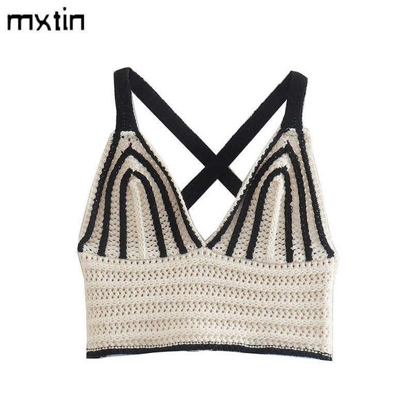 women's tanks camis 2022 women summer fashion striped knitted cropped tank vintage vneck sleeveless backless female camis casual j230, White
women's tanks camis 2022 women summer fashion striped knitted cropped tank vintage vneck sleeveless backless female camis casual j230, White