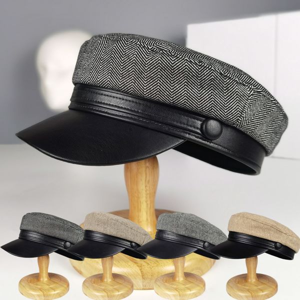 stingy brim hat's autumn and winter retro british beret girl's cap black ed navy hat fashion 230215, Blue;gray
stingy brim hat's autumn and winter retro british beret girl's cap black ed navy hat fashion 230215, Blue;gray