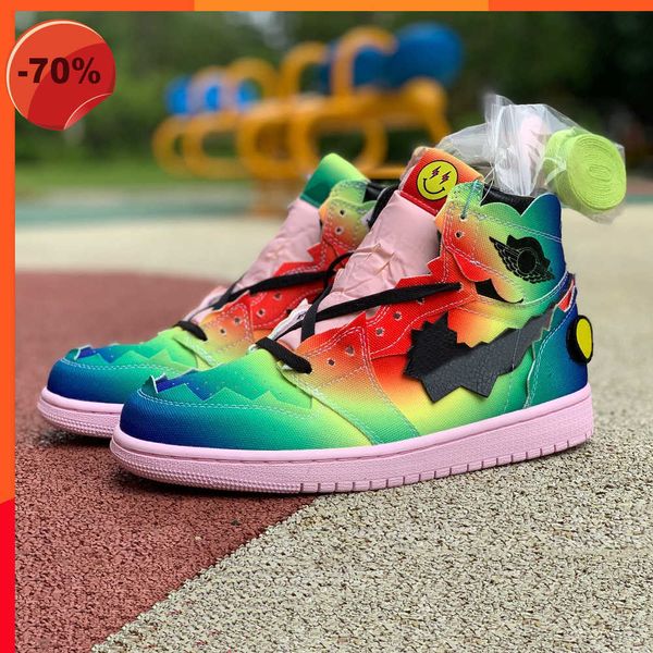sandals box with j balvin x 1 high og mens basketball shoes 1s colores y vibras tie dye multi-color mens trainers sports sneakers, Black
sandals box with j balvin x 1 high og mens basketball shoes 1s colores y vibras tie dye multi-color mens trainers sports sneakers, Black