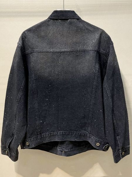 women's 2023 spring high street loose jean jackets for women crystal diamonds denim coat woman streetwear button up outerwear 230215, Black;brown
women's 2023 spring high street loose jean jackets for women crystal diamonds denim coat woman streetwear button up outerwear 230215, Black;brown