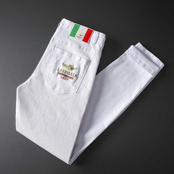 2023sswhite cow jeans men's slim little feet 2022 summer thin casual long pants men, Blue
2023sswhite cow jeans men's slim little feet 2022 summer thin casual long pants men, Blue