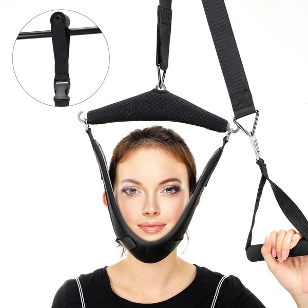 body braces supports cervical neck traction belt over door neck stretcher kit adjustment chiropractic back head massager relaxation health c
body braces supports cervical neck traction belt over door neck stretcher kit adjustment chiropractic back head massager relaxation health c
