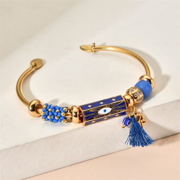charm bracelets zmzy boho fashion crystal lucky hand cuff open jewelry gold color colorful turkish bangle bracelet for women gifts 230215, Golden;silver
charm bracelets zmzy boho fashion crystal lucky hand cuff open jewelry gold color colorful turkish bangle bracelet for women gifts 230215, Golden;silver