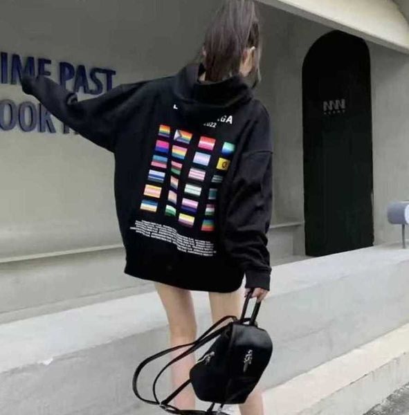 23sss designer balencigas women hoodie autumn and winter classic national element printing couple hoodie loose hooded sweater for men, Black
23sss designer balencigas women hoodie autumn and winter classic national element printing couple hoodie loose hooded sweater for men, Black