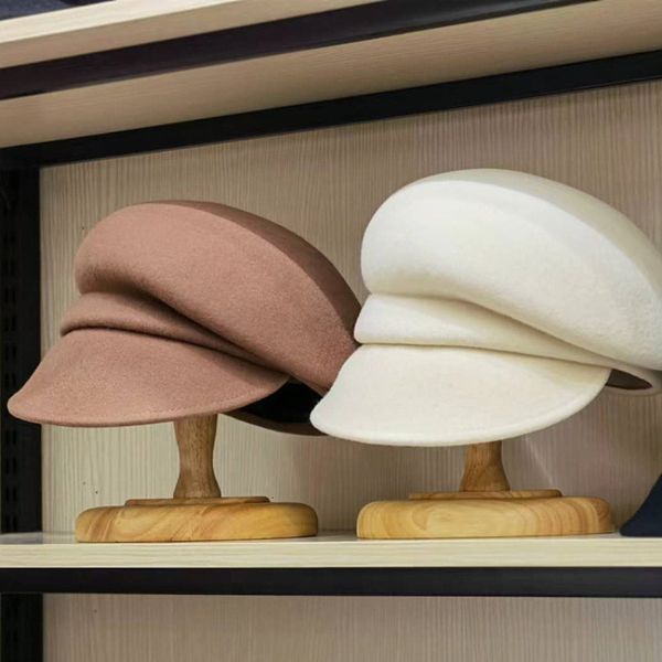 stingy brim hats style tilted wide winter fashion warm women girls wool cap military travel party church cold outdoor 230215, Blue;gray
stingy brim hats style tilted wide winter fashion warm women girls wool cap military travel party church cold outdoor 230215, Blue;gray