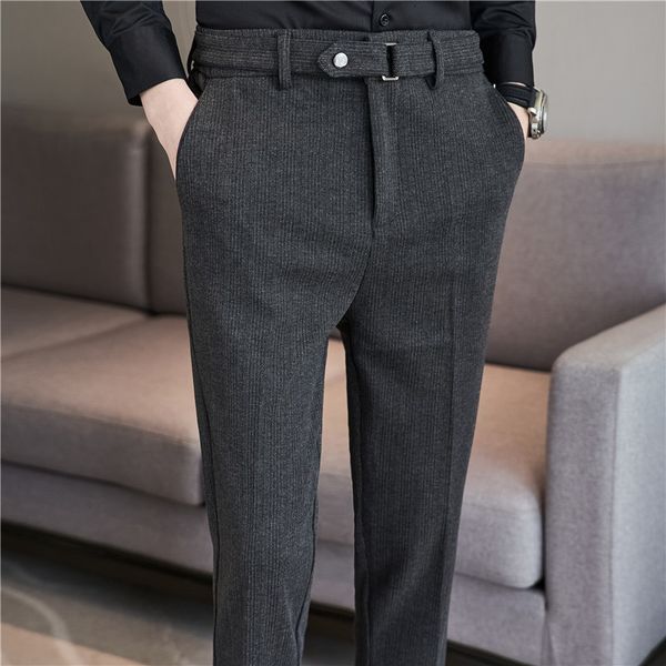 mens pants autumn winter thick woolen suit pants for men clothing stretched waist slim fit business casual formal office trousers 36 230216, Black
mens pants autumn winter thick woolen suit pants for men clothing stretched waist slim fit business casual formal office trousers 36 230216, Black