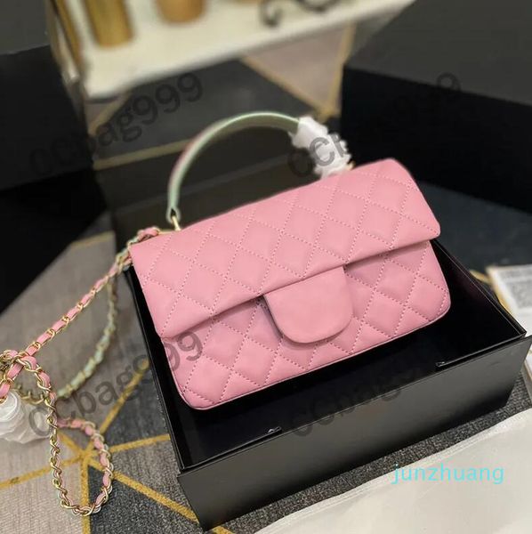 flap handle double-color leather bags chain 11432 leather quilted diamond classic handbags gold hardware coin purses designer clutch bag wal
flap handle double-color leather bags chain 11432 leather quilted diamond classic handbags gold hardware coin purses designer clutch bag wal