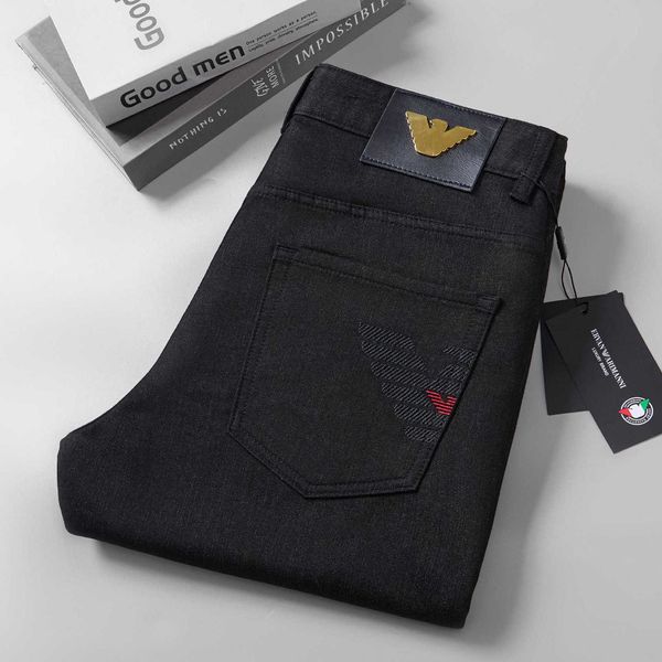 youth busin versatile black casual denim trousers men's straight loose stretch jeans spring, Blue
youth busin versatile black casual denim trousers men's straight loose stretch jeans spring, Blue