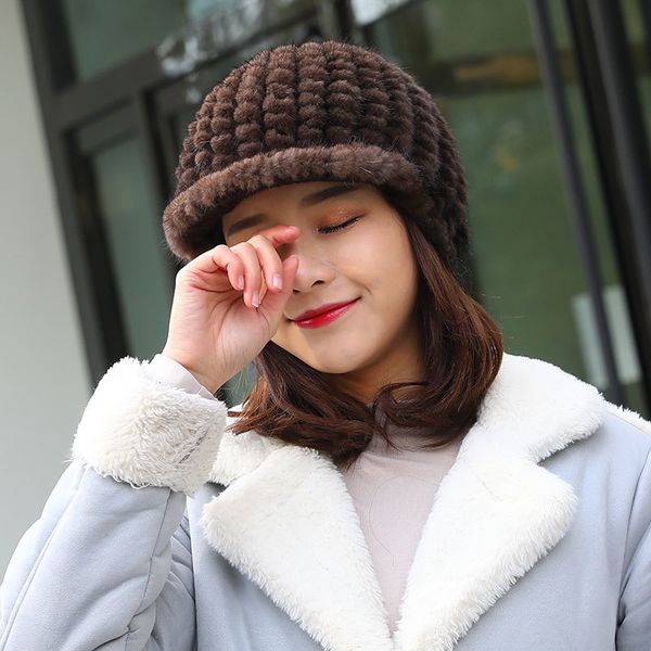 stingy brim hats winter knitted mink fur millinery casual thickened stretch big dock department warm ed cap 230215, Blue;gray
stingy brim hats winter knitted mink fur millinery casual thickened stretch big dock department warm ed cap 230215, Blue;gray