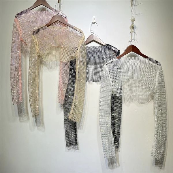 women's t-shirt women shiny colorful y2k net drill is prevented bask in shawls crystal long-sleeve party club short crop 230215, White
women's t-shirt women shiny colorful y2k net drill is prevented bask in shawls crystal long-sleeve party club short crop 230215, White