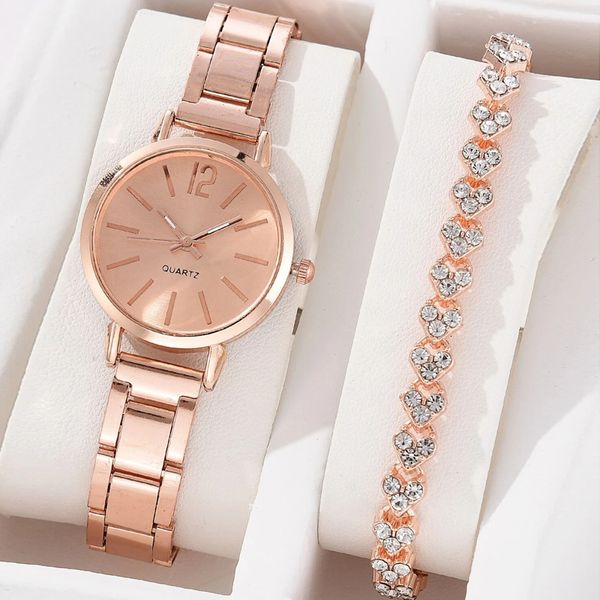 wristwatches 2pcs luxury watche fashion elegant wristwatch quartz watch set ladies clock for female relogio feminino no box 230215, Slivery;brown
wristwatches 2pcs luxury watche fashion elegant wristwatch quartz watch set ladies clock for female relogio feminino no box 230215, Slivery;brown