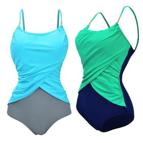 ins2019 new womens one-piece plus-sized plus-sized fat swimsuit womens retro europe and america swimsuit, White;black
ins2019 new womens one-piece plus-sized plus-sized fat swimsuit womens retro europe and america swimsuit, White;black